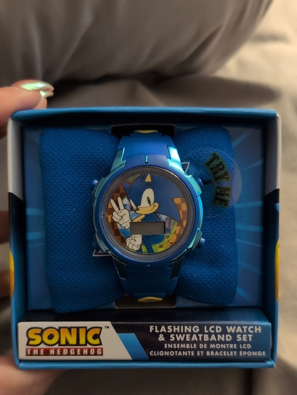Sonic the Hedgehog Blue Flashing LCD Watch